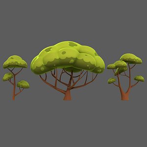 Trees Cartoon V50 model