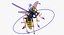 3D model bees wasps hives
