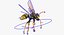 3D model bees wasps hives