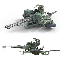 ZU 23 2 Towed 23 mm anti-aircraft twin autocannon