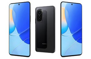 Huawei Nova 9 SE Black Low Poly model