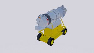 basic canada pt6 turboprop 3D model