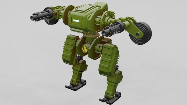 3D Mech military figure 20 cm scale for 3d printing model - TurboSquid ...
