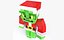Grinch Minecraft - Mixamo Animateable - Vray-Arnold
