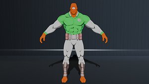 Allen The Alien low-poly