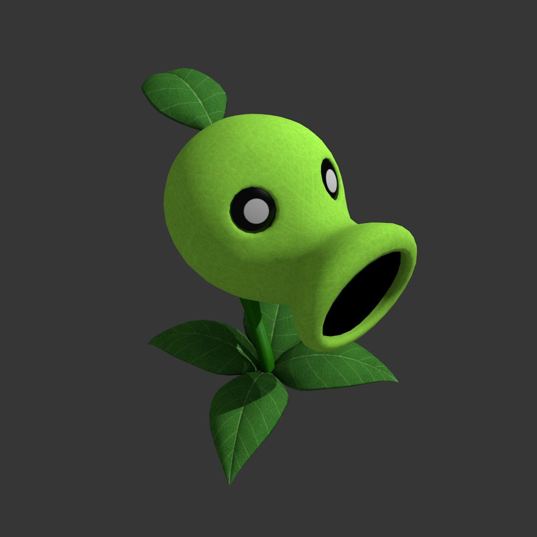 Peashooter 3D Model TurboSquid 1972979