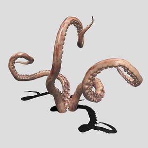 rigged tentacle 3D