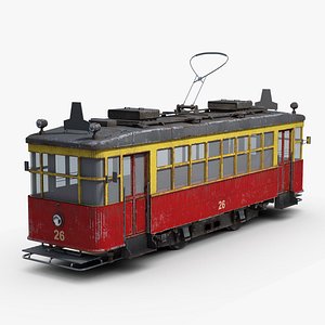 3D Vintage Russian Tramway model