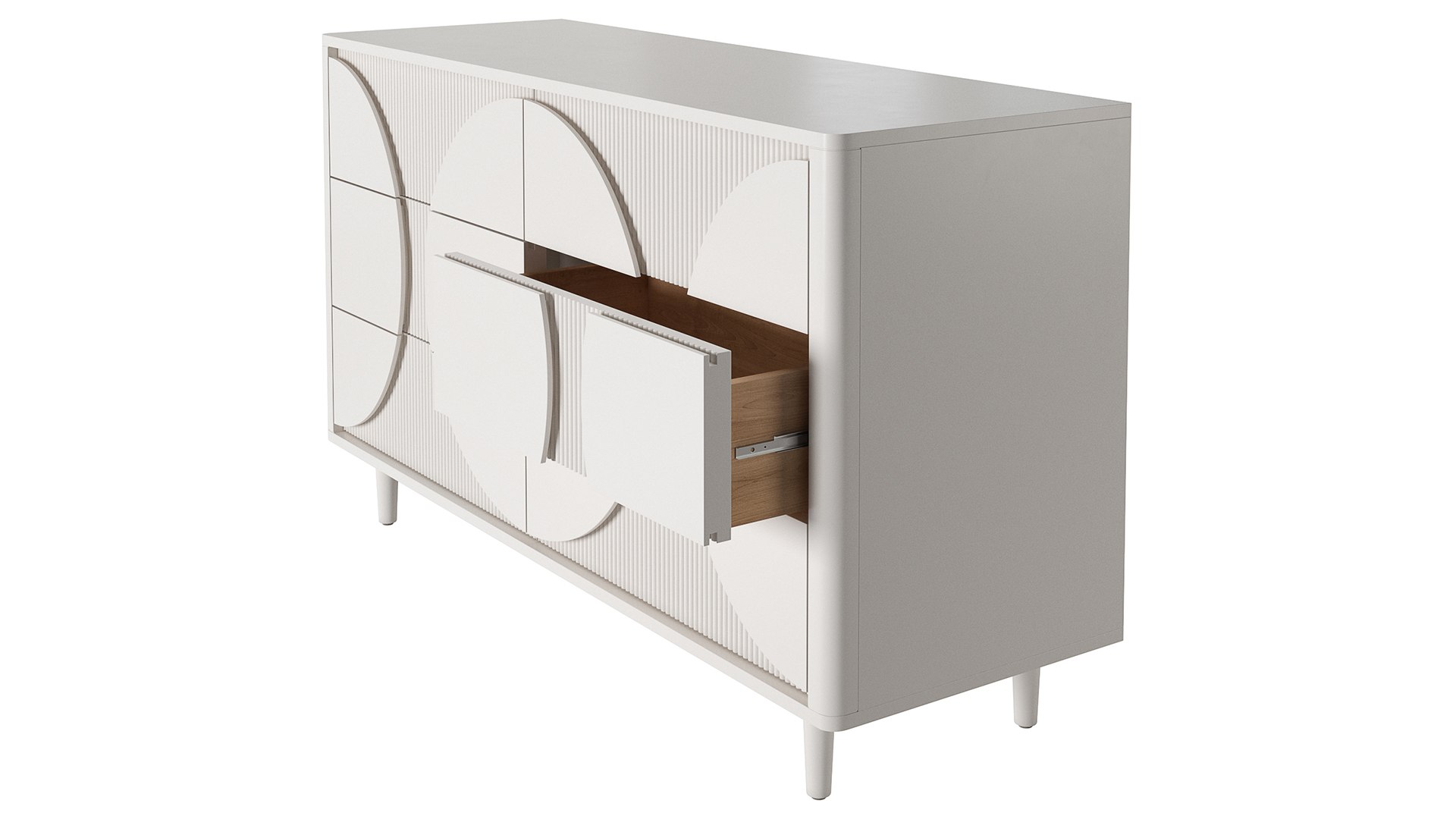 Crate And Barrel Roselle 6 Drawer 3D Model TurboSquid 2194473