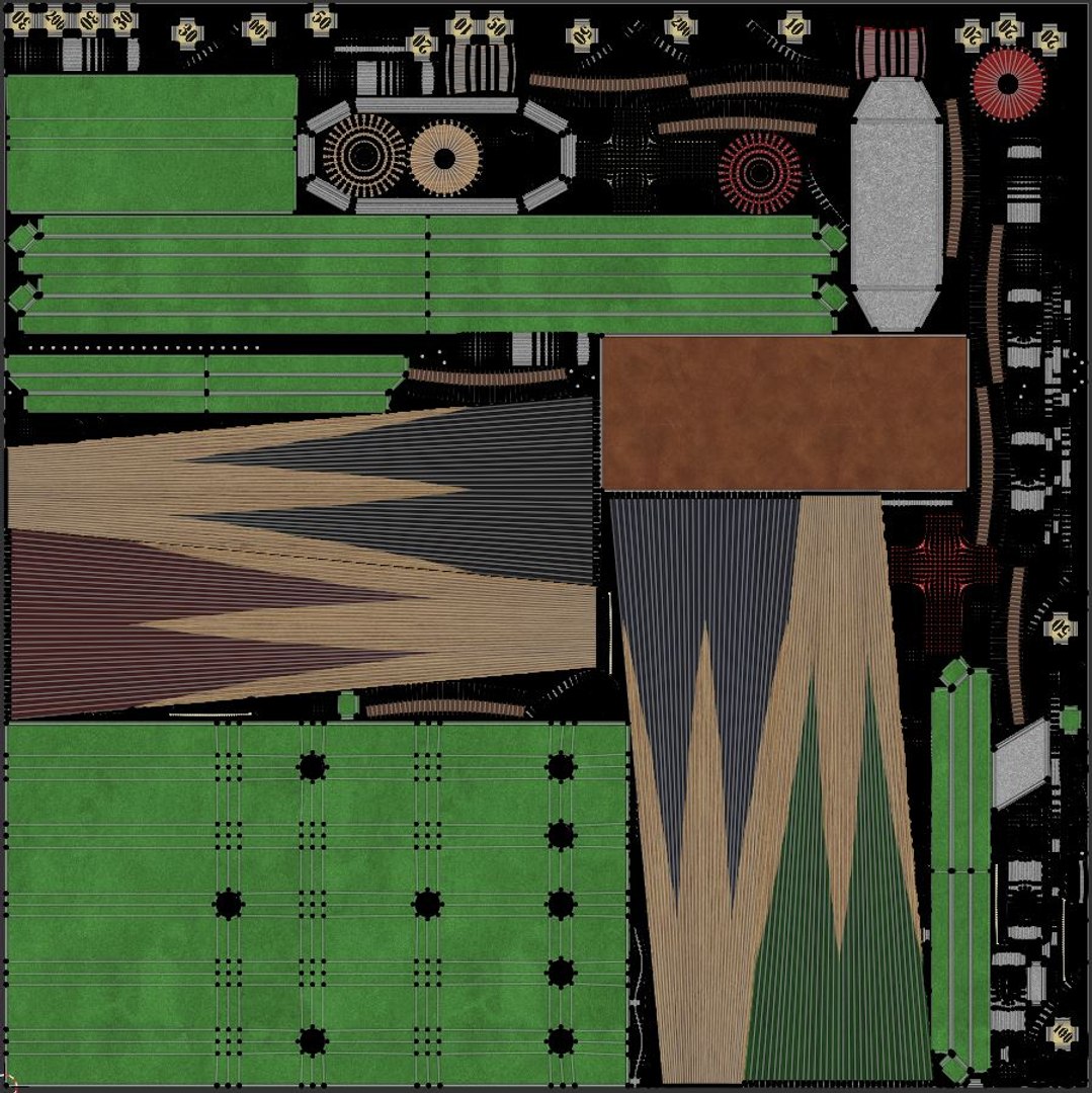 1930s Jelkes Bar Billiards Table 3D TurboSquid 1917873