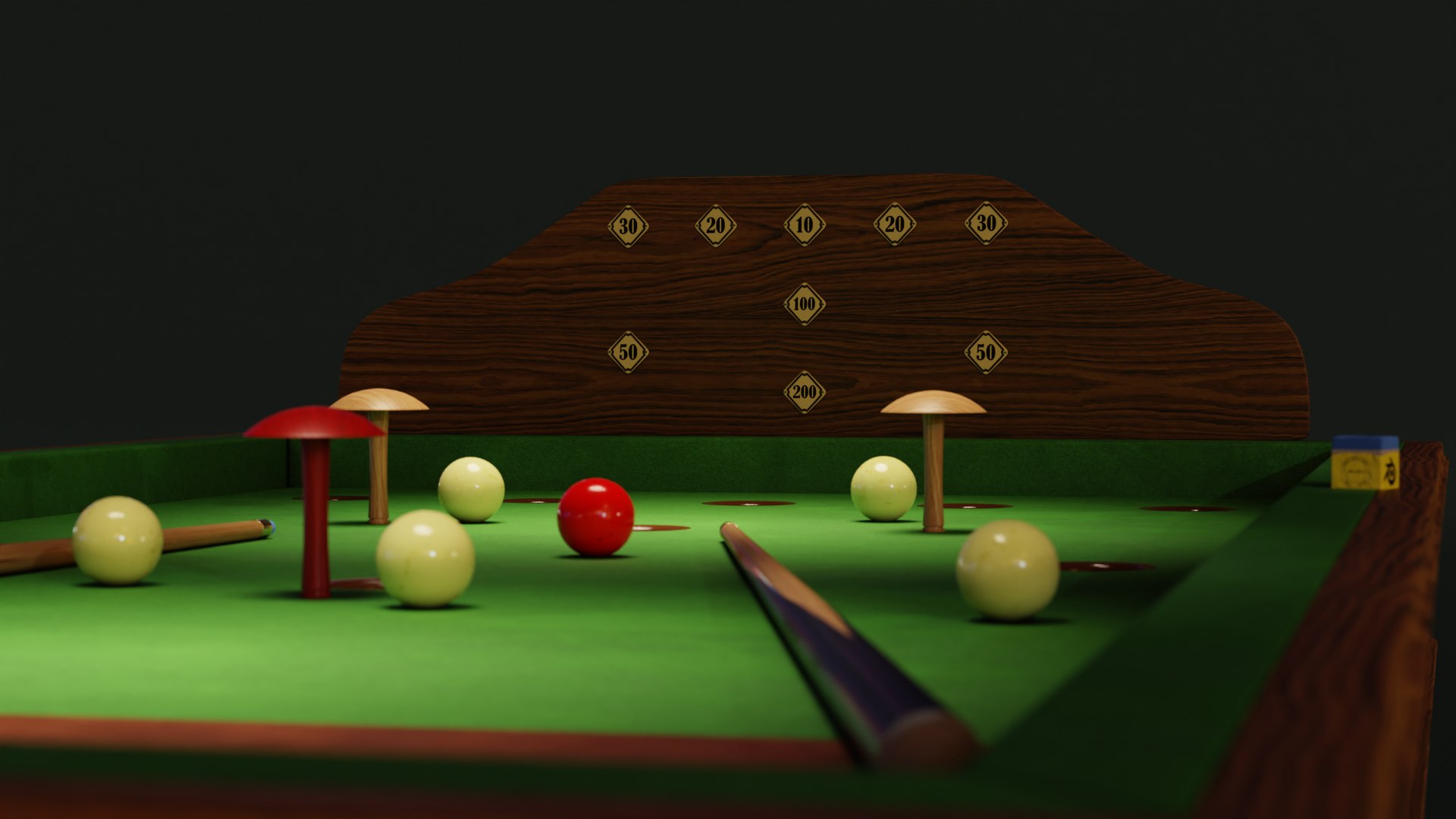 1930s Jelkes Bar Billiards Table 3D TurboSquid 1917873