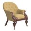 Sillón victoriano temprano de palisandro