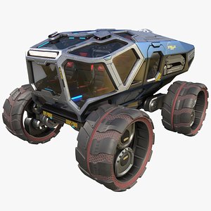Sci-fi Exploration Rover Vehicle