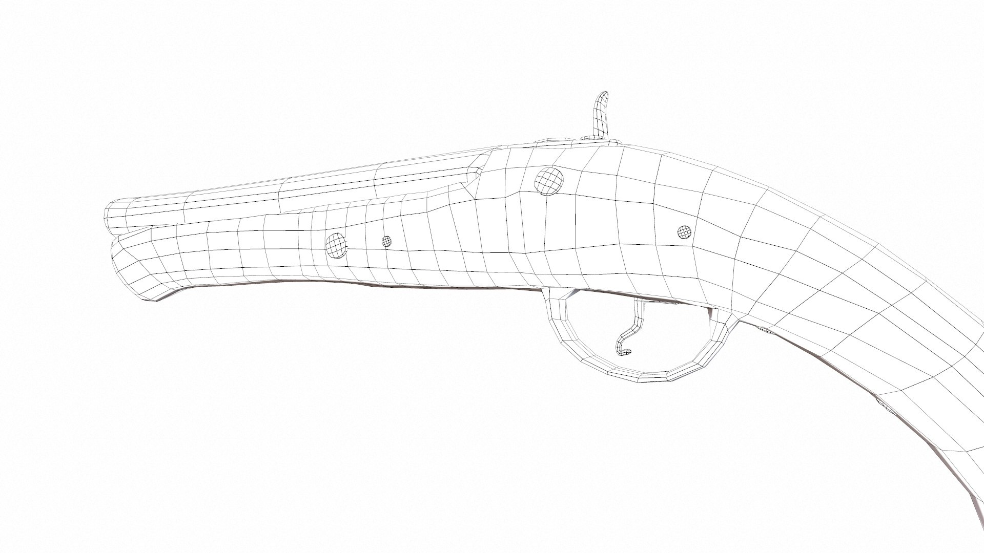 3D Flintlock - TurboSquid 2431625
