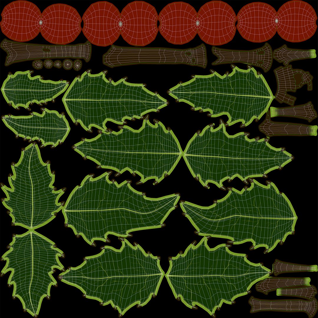 3D holly mistletoe sprig https://p.turbosquid.com/ts-thumb/K4/mtU3wx/l7e7xLbl/uv01/jpg/1512560893/1920x1080/fit_q87/10ffae49569f849f999e050500761e498e2d2214/uv01.jpg