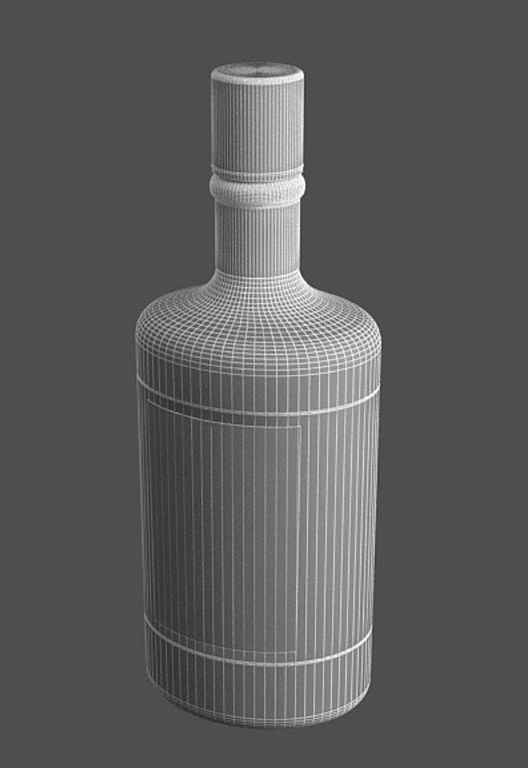3d brandy bottle