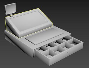 cash register caja registradora 3D model