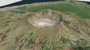 Mountain landscape Tambora volcano Indonesia