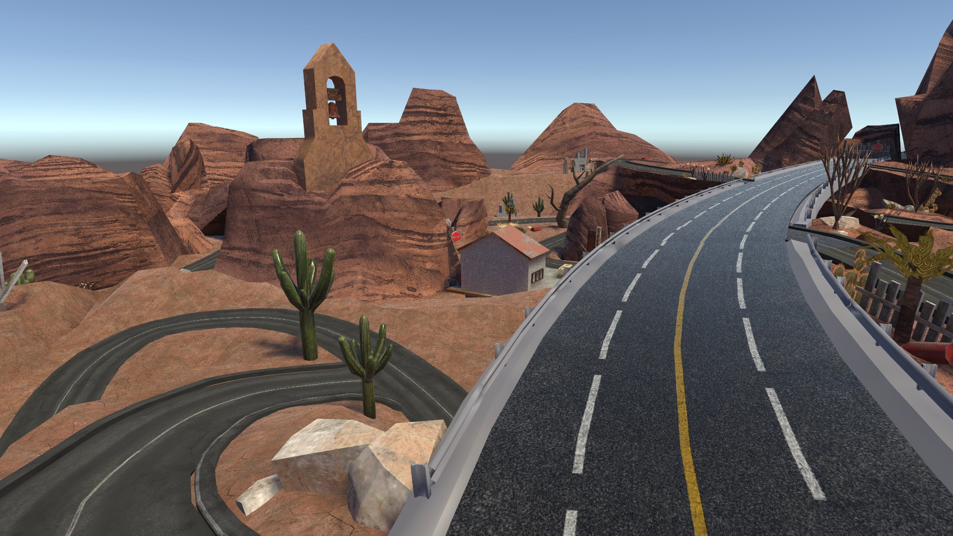 3D Desert Race Track - Stylized 3D Environment Optimized And Game Ready ...