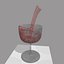 Animazione di riempimento bicchiere di vino