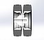 Diecast 10 Oval Hole Rueda doble trasera de semi camión Escala 1 a 25