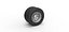 Diecast 10 Oval Hole Rueda doble trasera de semi camión Escala 1 a 25
