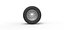 Diecast 10 Oval Hole Rueda doble trasera de semi camión Escala 1 a 25