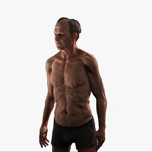 Old Male Fully Rigged 3D model