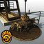 oil peak pump 3d model