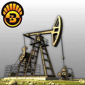 oil peak pump 3d model