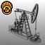 oil peak pump 3d model