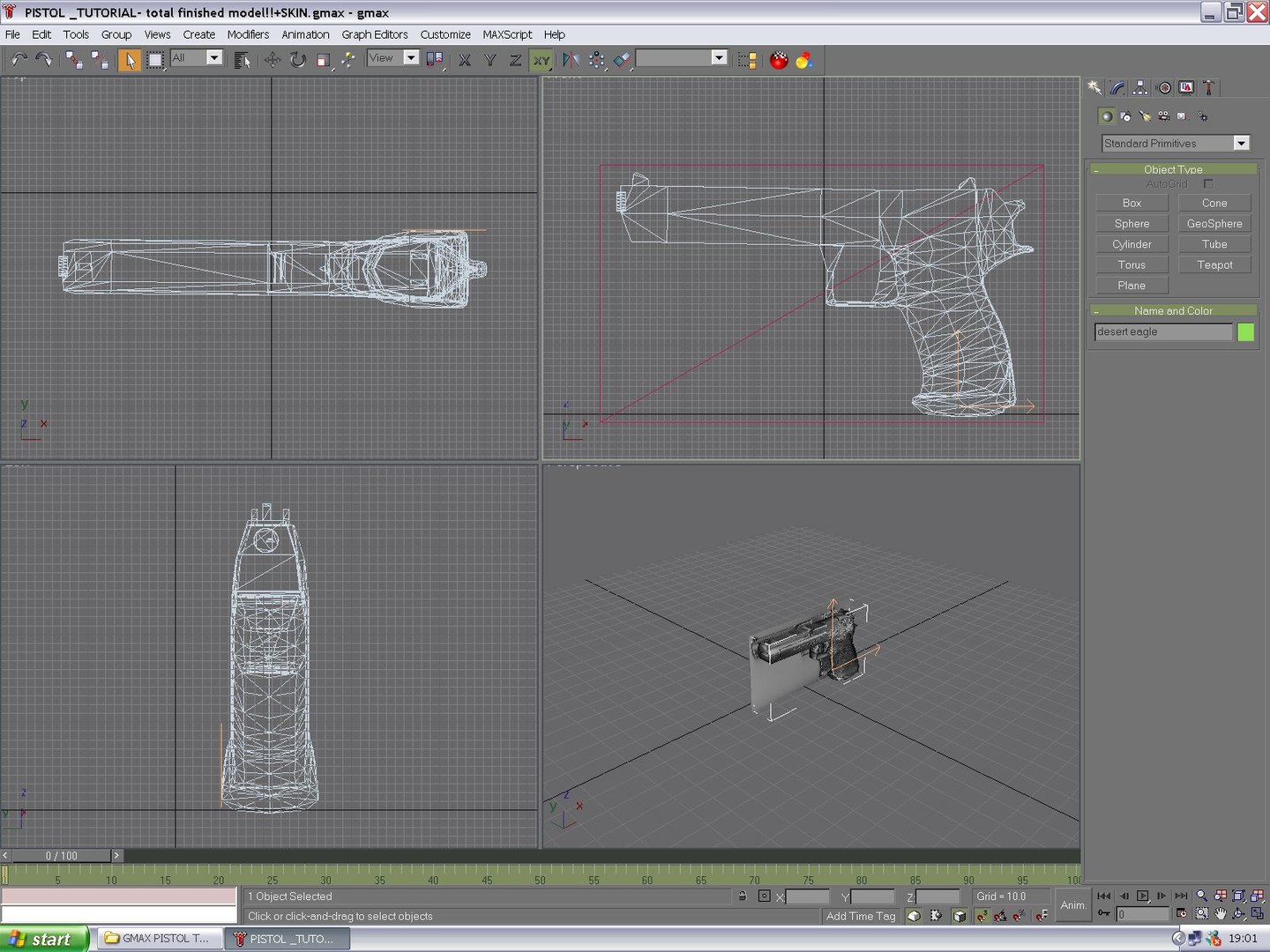 Free Desert Eagle Pistol 3d Model