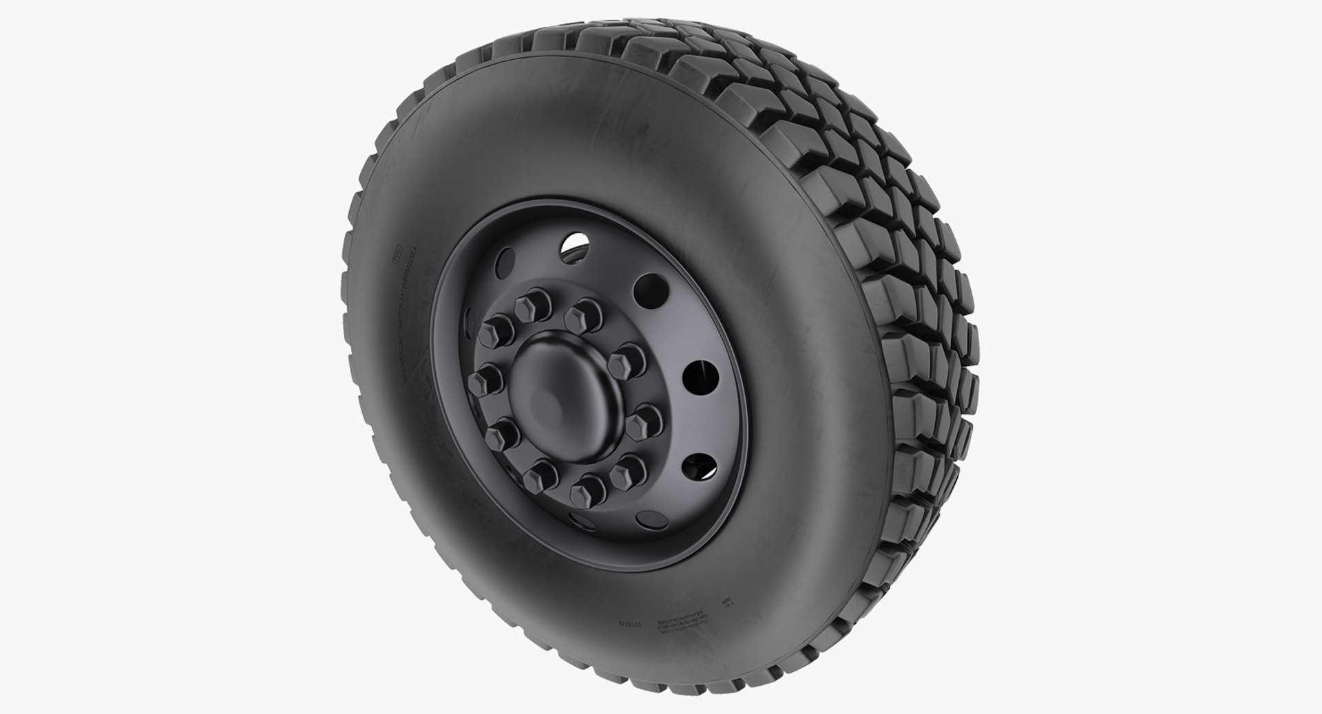 Off Road Rim and Tyre 3D model preview
