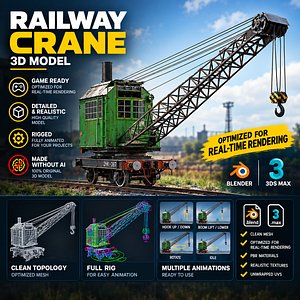 Steam rail crane PK-6
