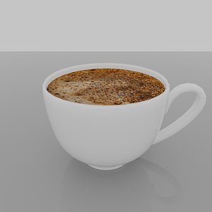 White Coffee Cup 3D