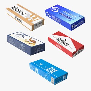 Carton Cigarettes Boxes Collection 3