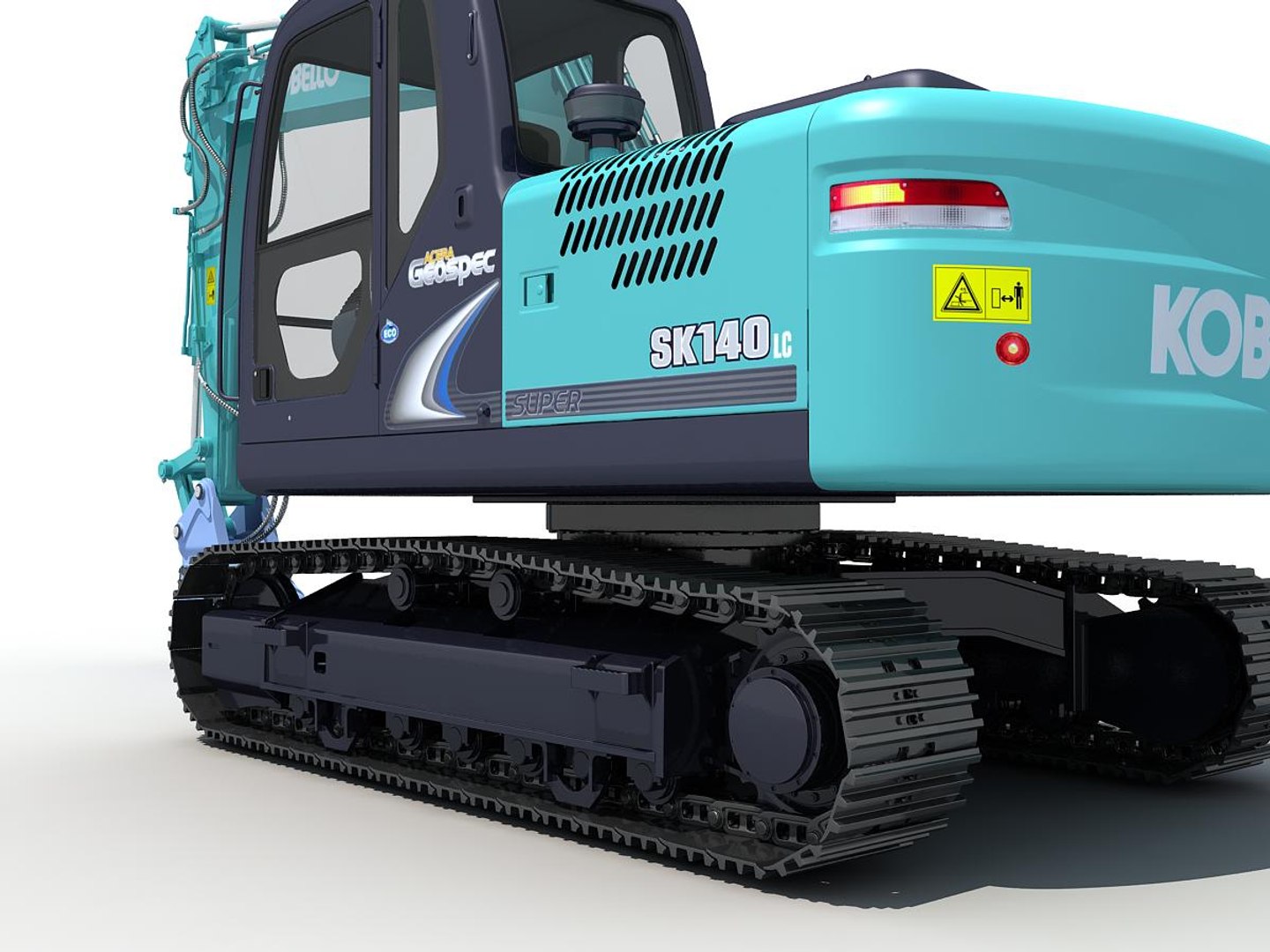 3d Excavator Kobelco Sk140 Model
