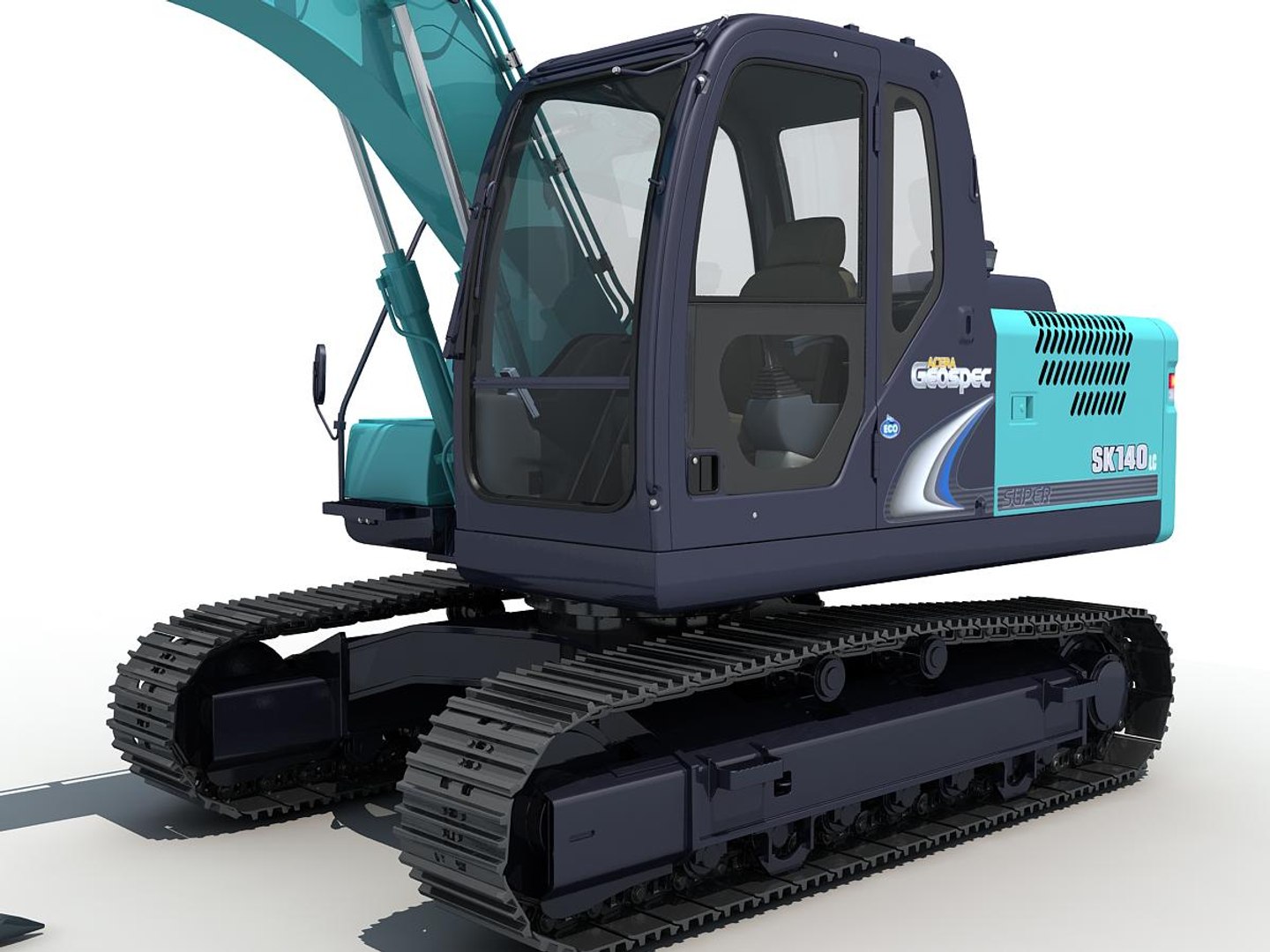 3d Excavator Kobelco Sk140 Model