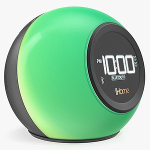 Wireless Bluetooth Phaze Clock Radio iHome iBT29 Green 3D Model
