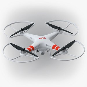rc quadro copter video camera 3d model