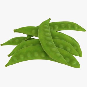 3D model snow pea pile 01