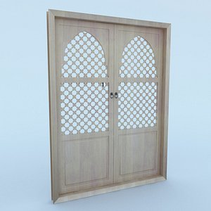 traditional moroccan door 3D model