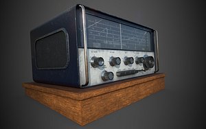 old radio 3D model