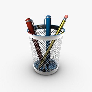 pencil holder pens 3d 3ds