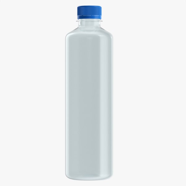 3D water plastic bottle model