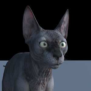 Sphynx Cat Maya Rig