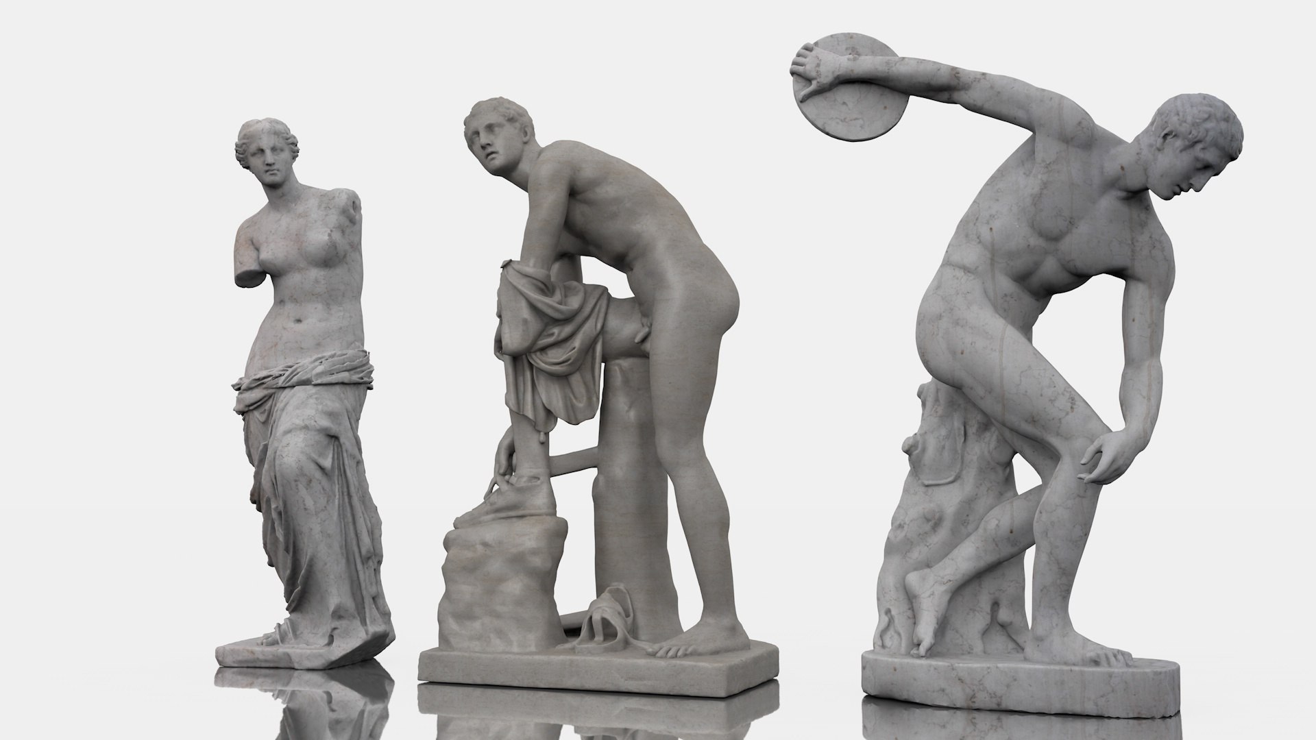 Classical Greek Statues Pack 3D Model - TurboSquid 1818909
