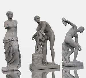 Classical greek statues pack