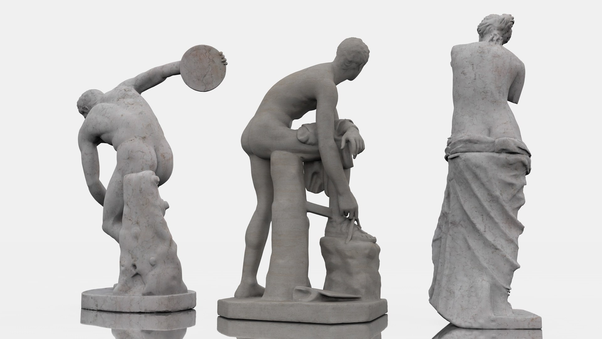 Classical Greek Statues Pack 3D Model - TurboSquid 1818909