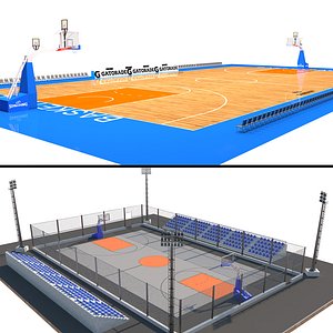basketball court arena 3D model